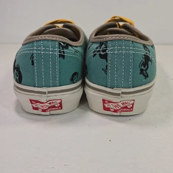 Vans Vault OG Sk8 Monkey Lo-Top Dune Tan & Blue Sneakers Mens 6½ Women's 8 - Picture 4 of 12